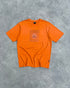 nike acg 2001 heavyweight graphic t-shirt in orange, front view