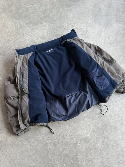polo sport ralph lauren 1990s fleece lined puffer jacket, fleece lined interior detail