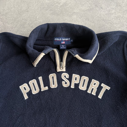 Polo Sport Ralph Lauren 1990s 1/4 zip heavyweight fleece (M)