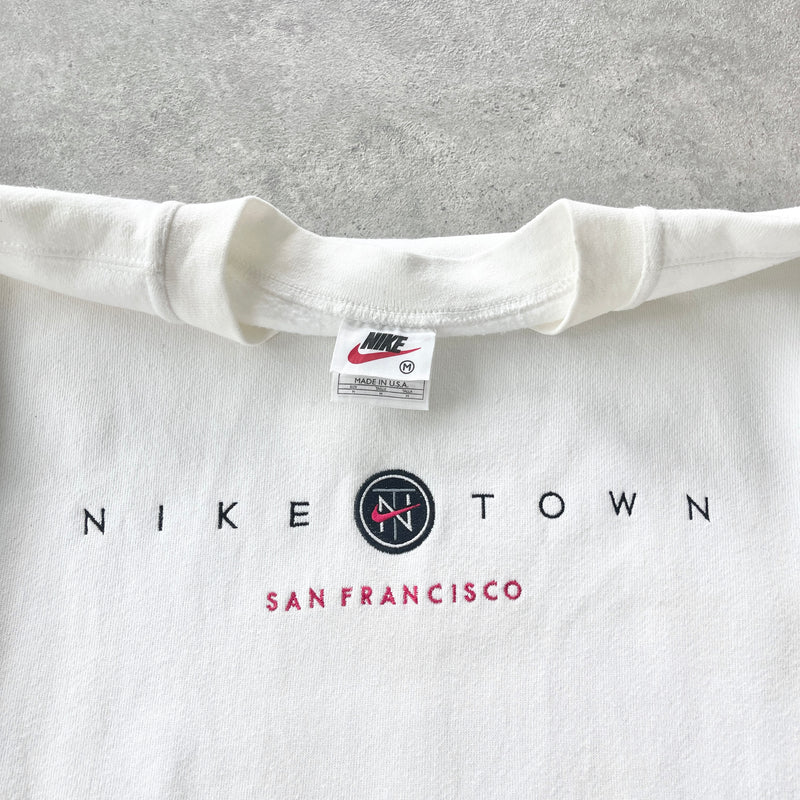 Nike Town San Francisco RARE 1990s heavyweight embroidered sweatshirt (M)