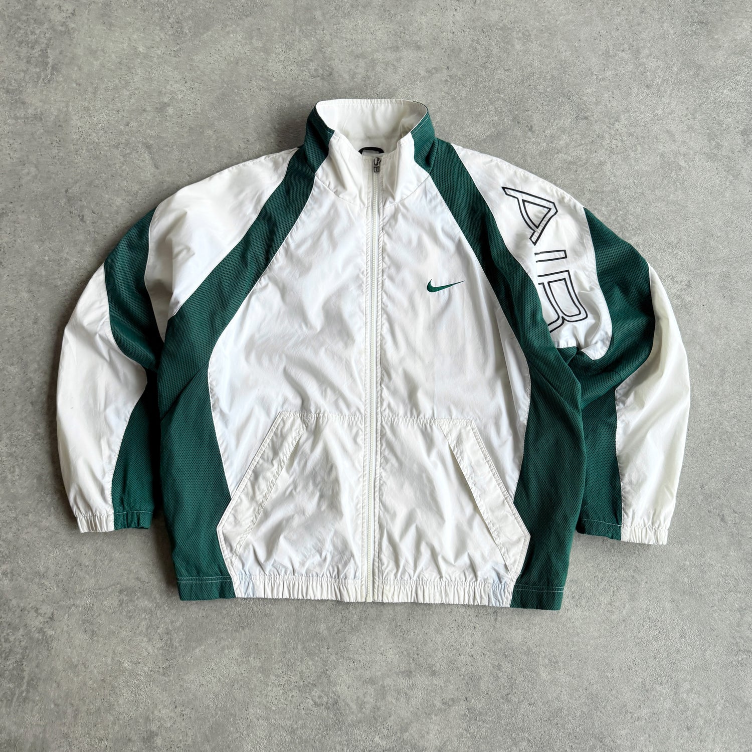 Nike Air 1990s lightweight embroidered swoosh shell jacket (XL)