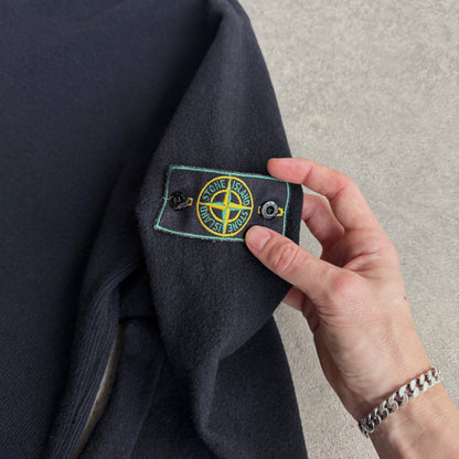 Stone Island RARE A/W 1997 heavyweight mock neck knitted jumper (L)