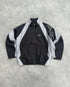 nike air 1990s lightweight swoosh shell jacket, front view