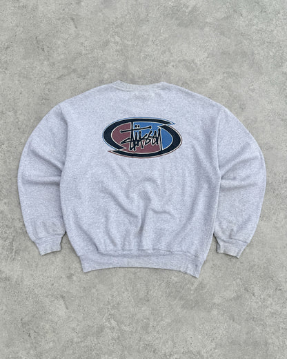 stussy 1990s heavyweight graphic sweatshirt (m)