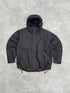 nike acg 1990s lightweight technical waterproof jacket in black, front view
