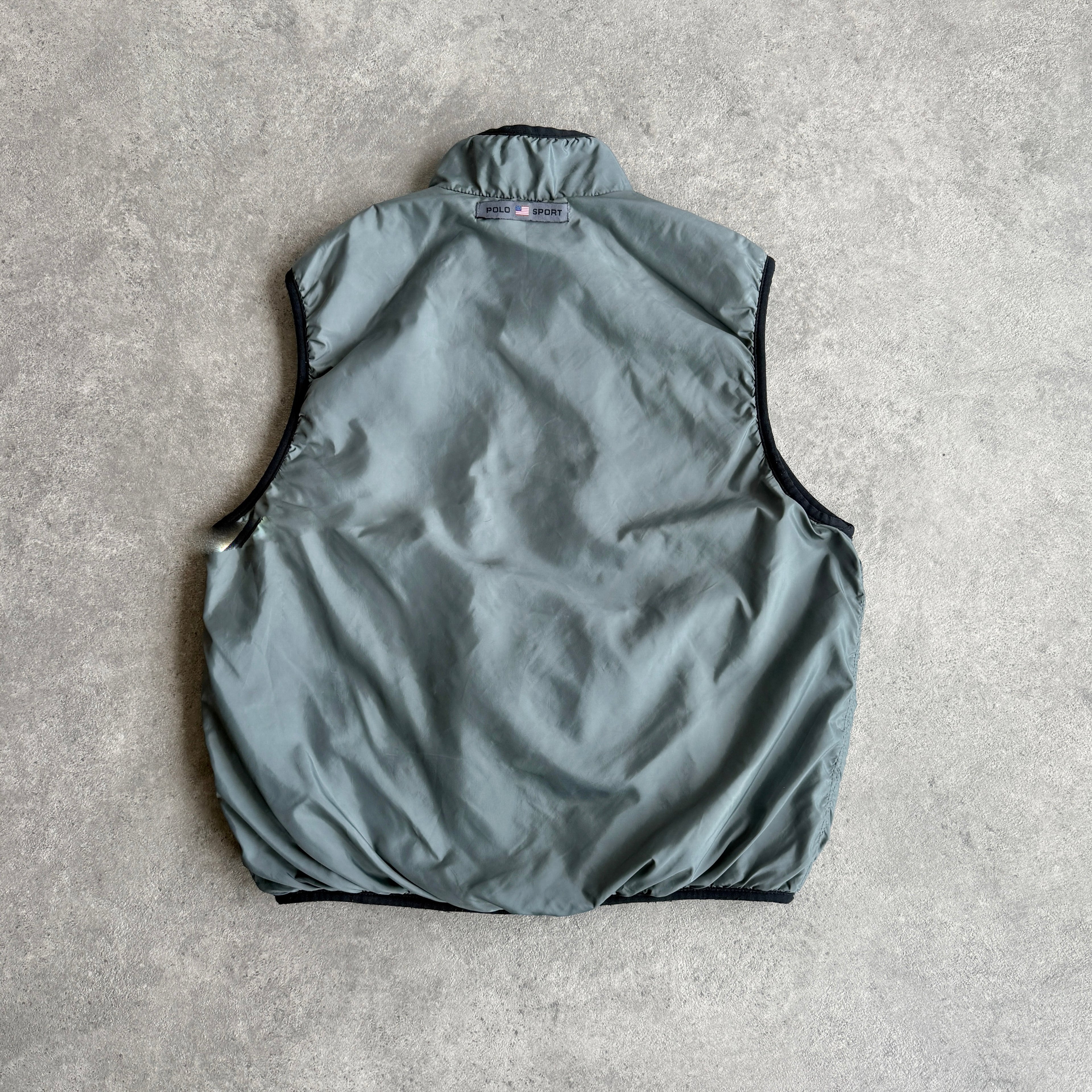 Polo Sport Ralph Lauren 1990s reversible technical fleece jacket (L)