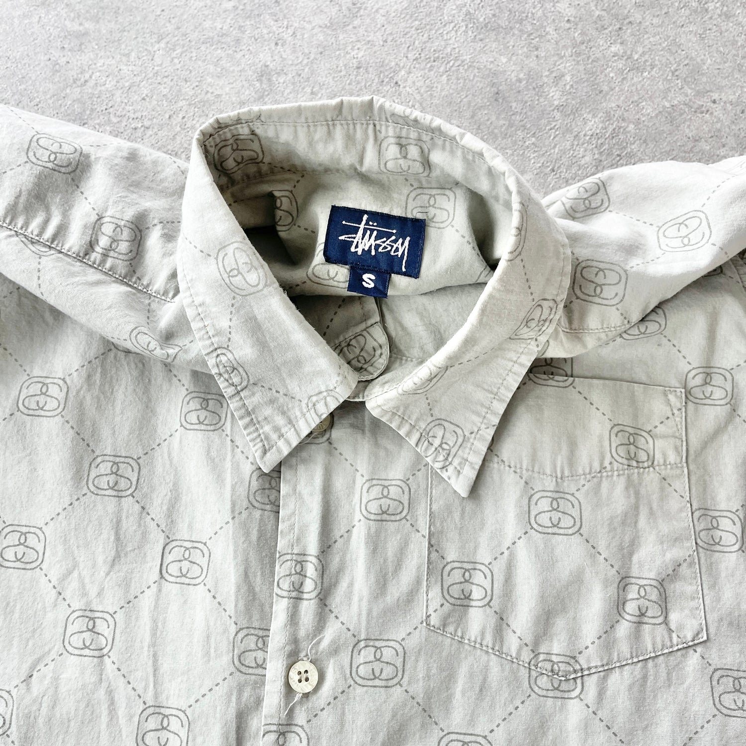 Stussy ‘Stucci’ RARE 1990s lightweight shirt (S)