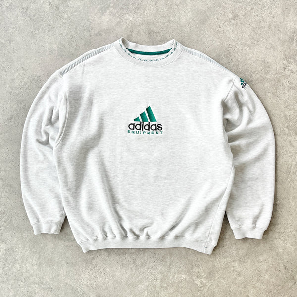 Adidas Equipment 1990s heavyweight embroidered sweatshirt (M)