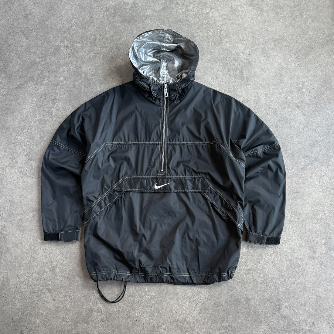 Nike 1990s 1/2 zip lightweight technical shell jacket (M)