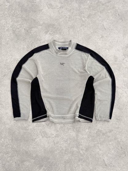 arcteryx 1998 delta lt polartec waffle knit long sleeve top (s)