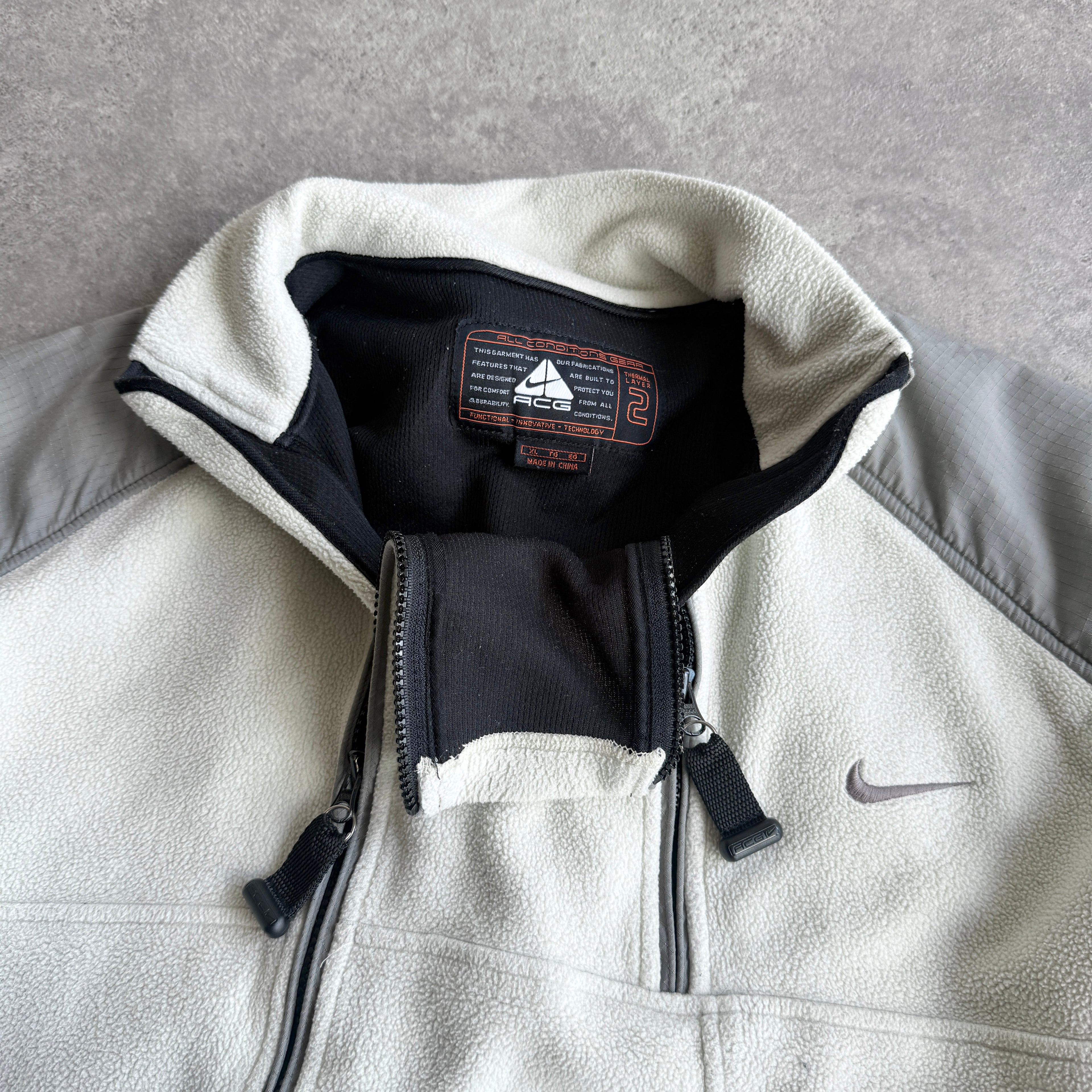 Nike ACG RARE 2008 technical dual zip Polartec fleece (XL)