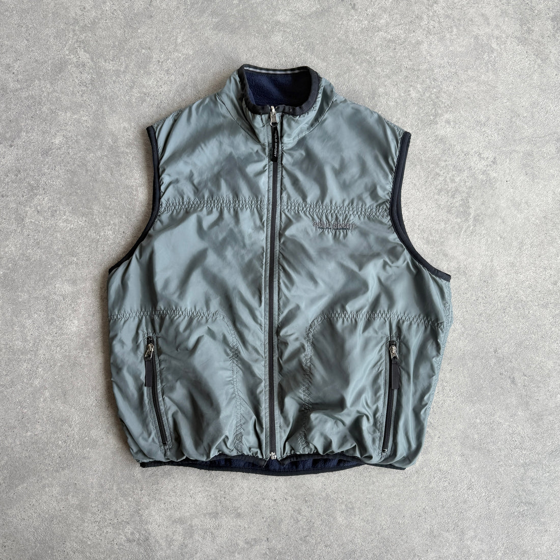 Polo Sport Ralph Lauren 1990s reversible technical fleece jacket (L)