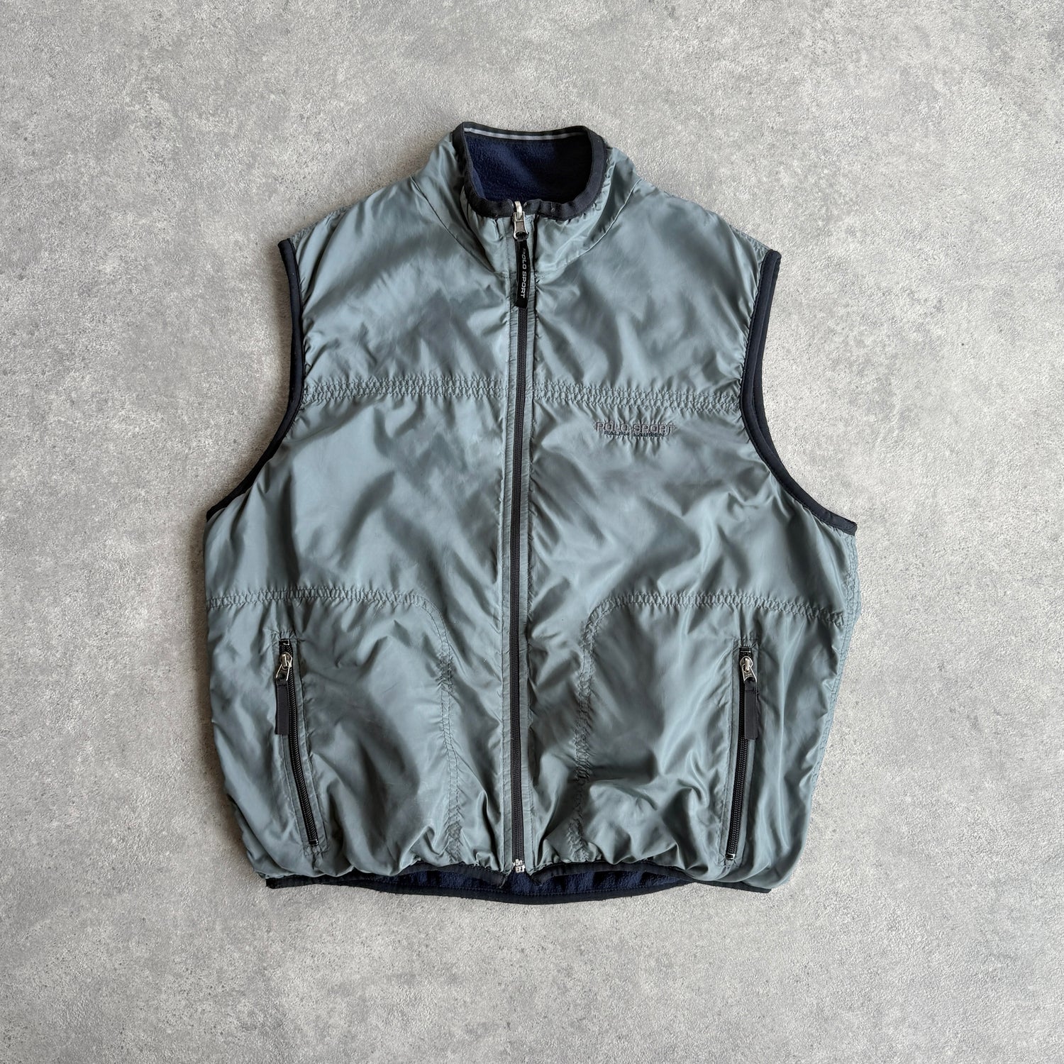 Polo Sport Ralph Lauren 1990s reversible technical fleece jacket (L)