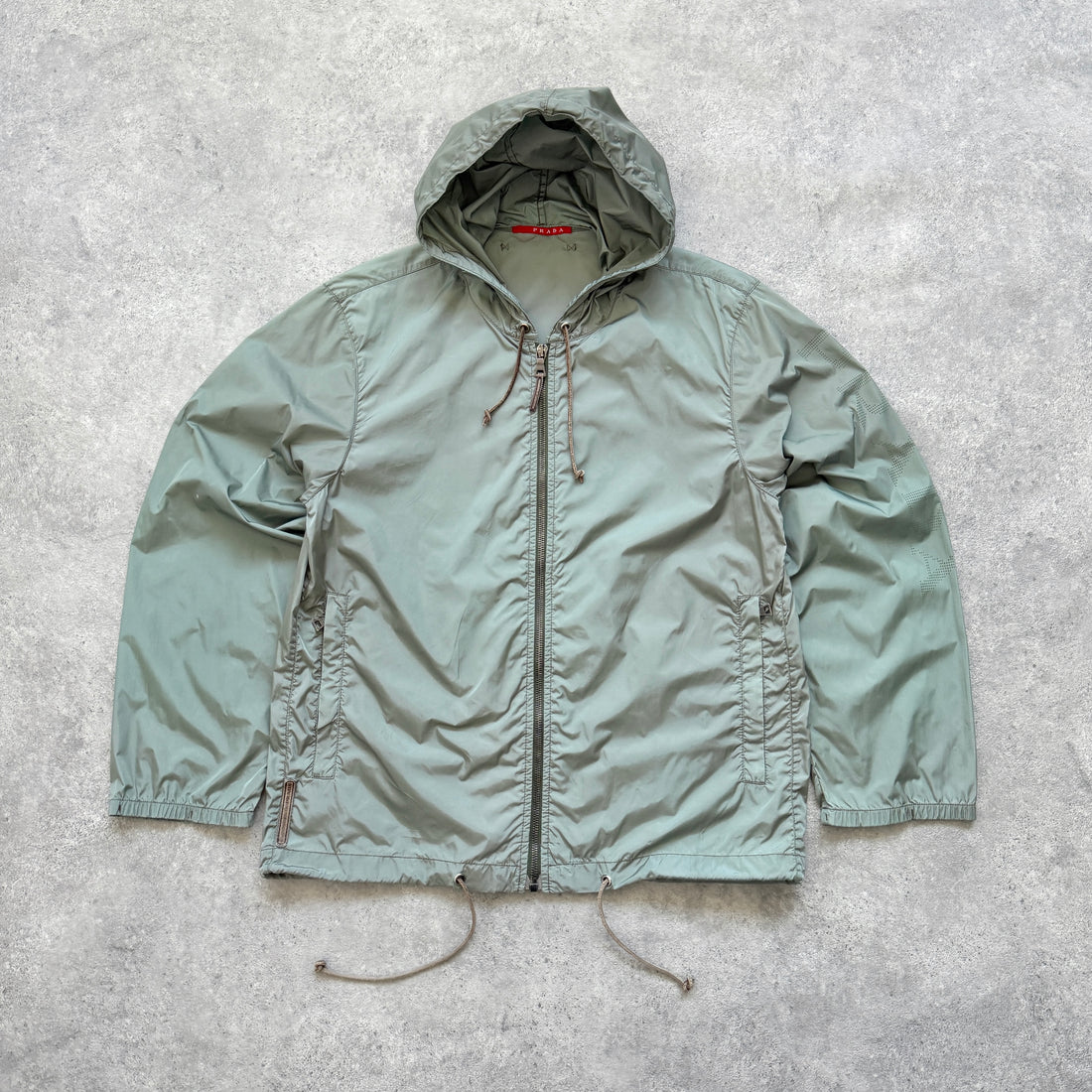 Prada Sport RARE 2000s technical lightweight spellout jacket (S)