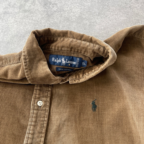 Ralph Lauren 1990s heavyweight cord overshirt (XL)