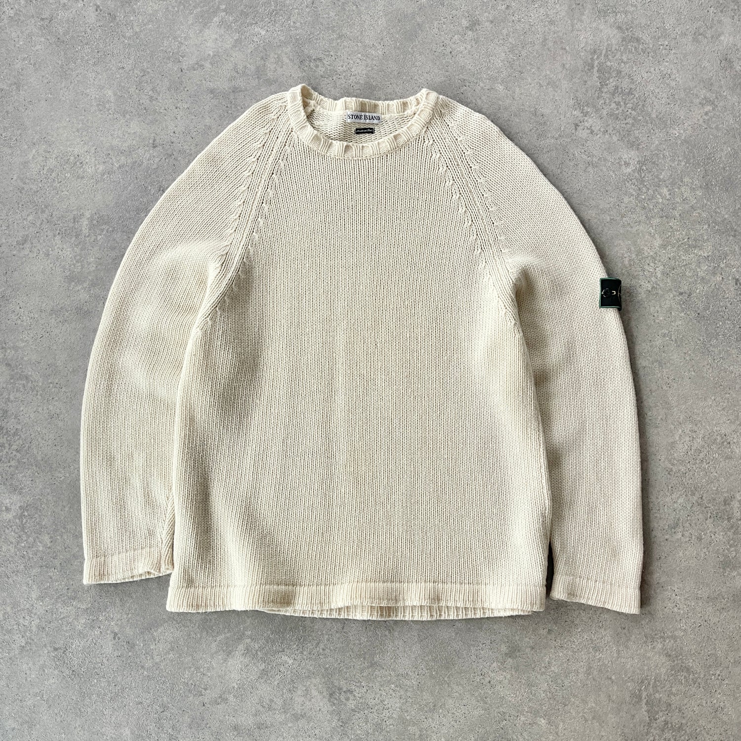 Stone Island RARE A/W 1995 heavyweight knitted jumoer (XL)