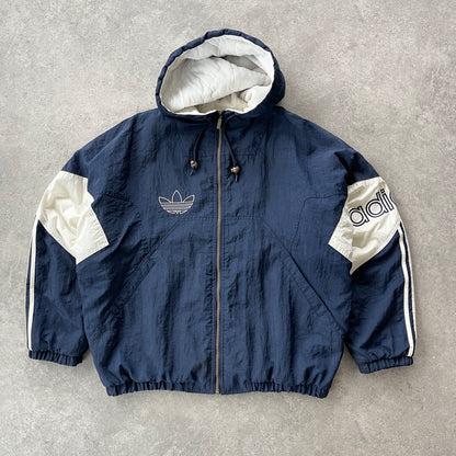 Adidas 1990s spellout padded bomber jacket (L)