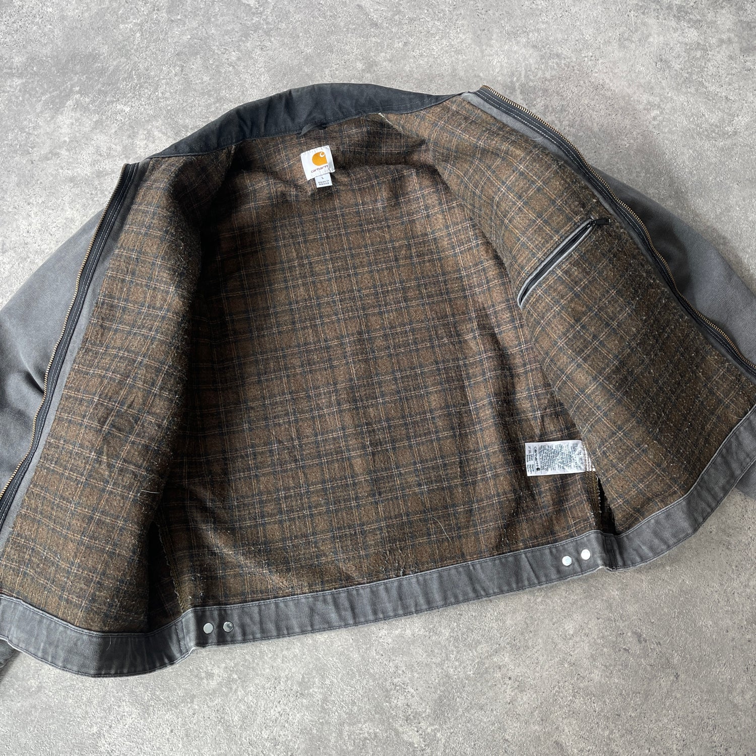 Carhartt 2014 J97 heavyweight blanket lined Detroit jacket (L)