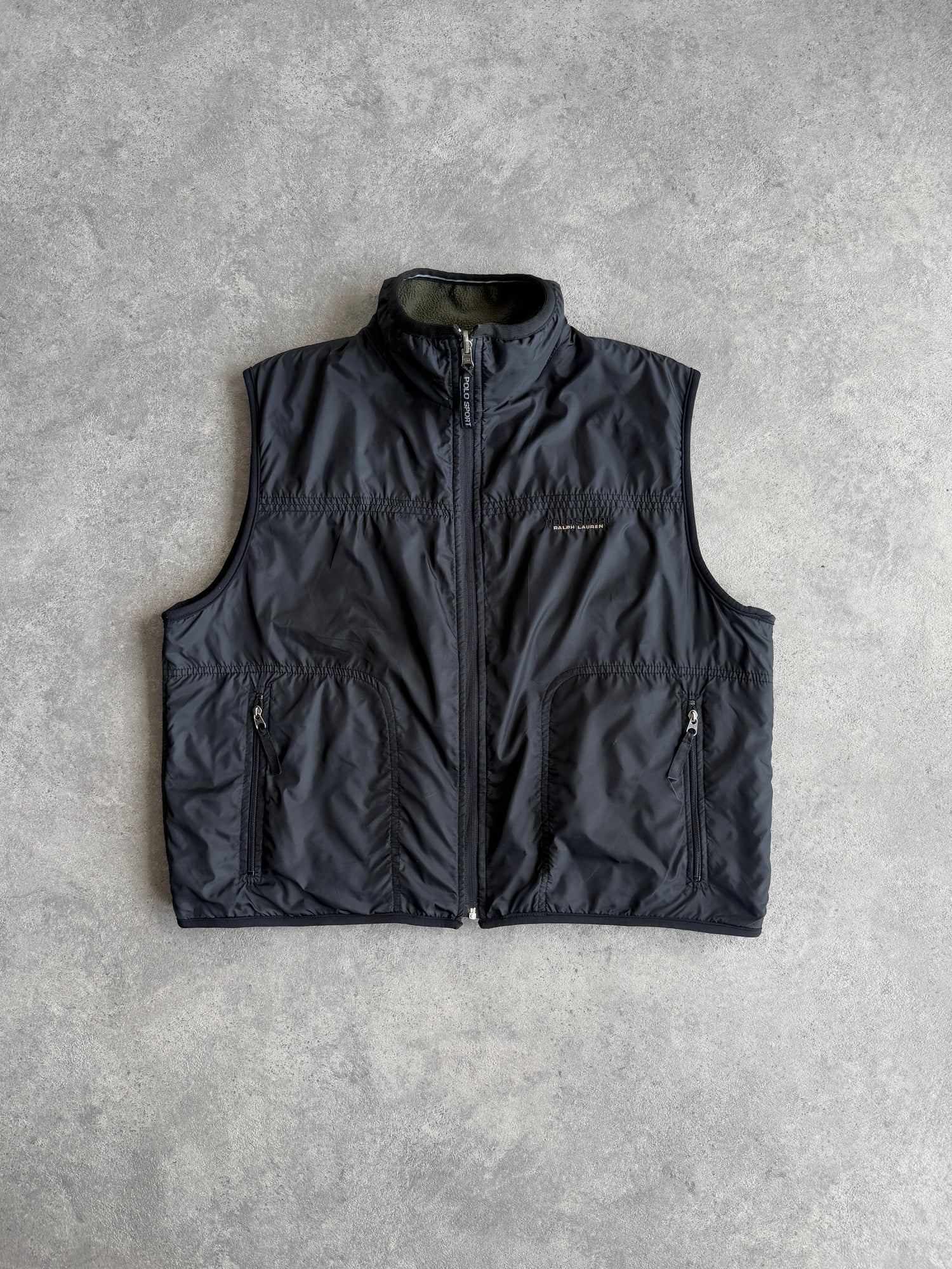 polo sport ralph lauren 1990s reversible technical fleece (m)