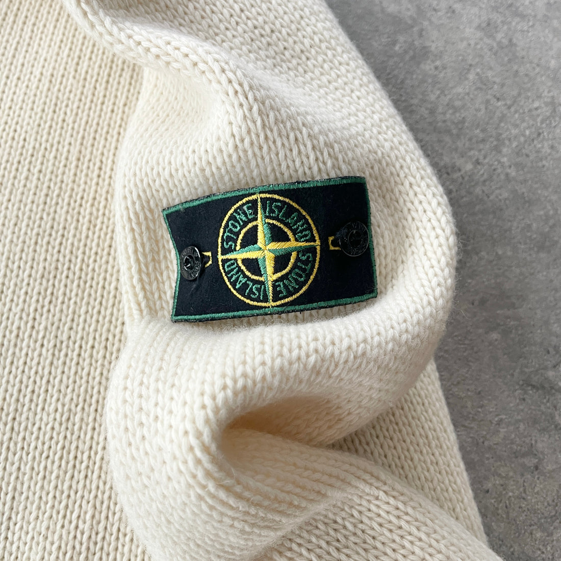 Stone Island RARE A/W 1995 heavyweight knitted jumoer (XL)