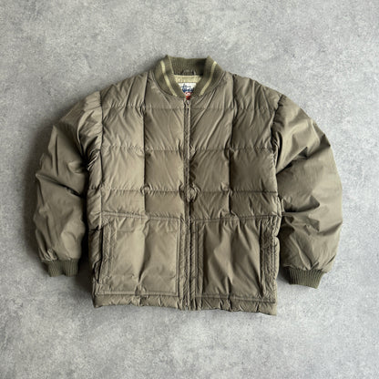 Stussy Outdoor RARE 1990s down fill puffer bomber jacket (M)