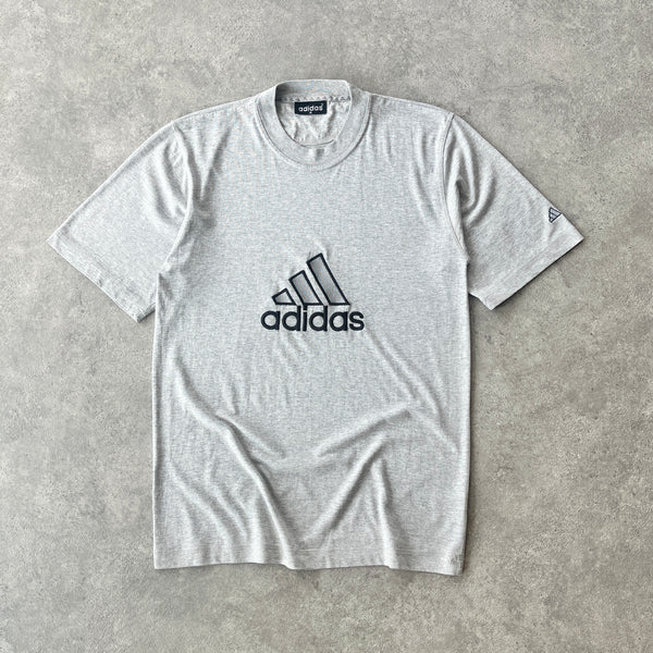 Adidas 1990s heavyweght embroidered t-shirt (L)