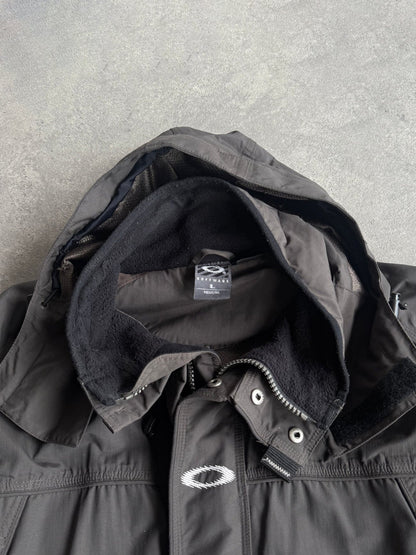 oakley software 2000s heavyweight technical jacket, hood and collar detail