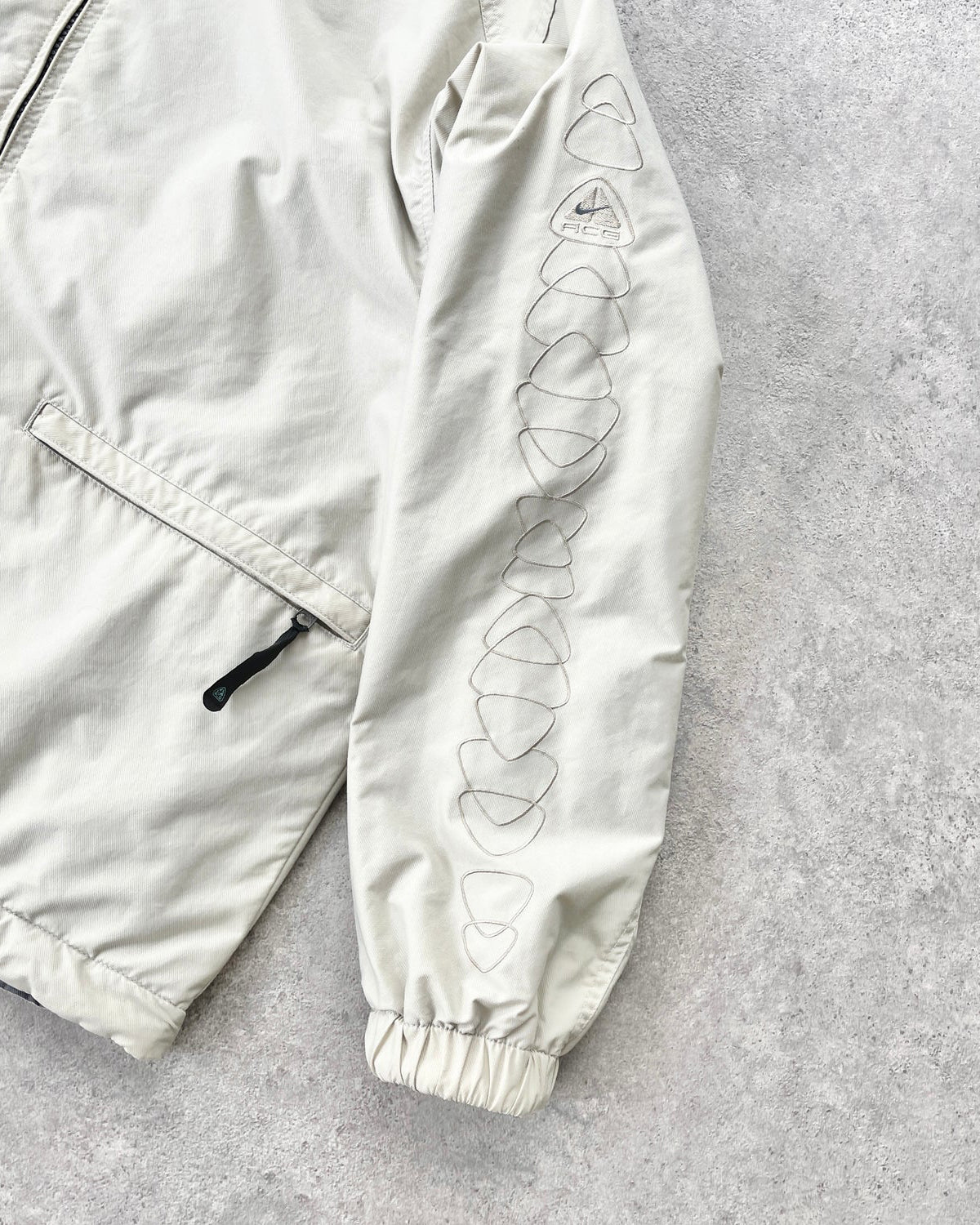 nike acg 2000s reversible heavyweight storm clad fleece jacket (l)
