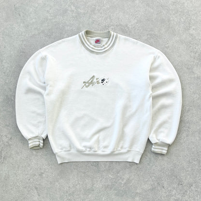 Nike Air RARE 1990s heavyweight embroidered sweatshirt (M)