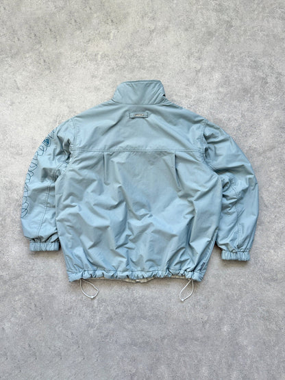 nike acg 2000s reversible storm clad fleece jacket, hem drawcord detail