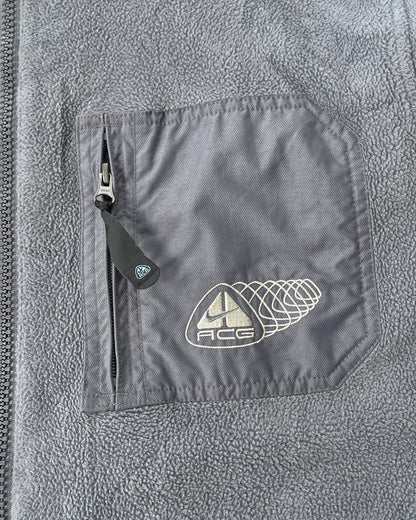 nike acg 2000s reversible heavyweight storm clad fleece jacket (l)