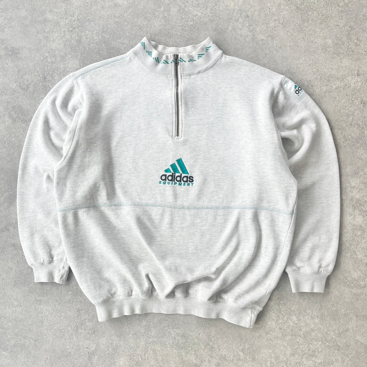 Adidas Equipment RARE 1990s heavyweight embroidered sweatshirt (L)