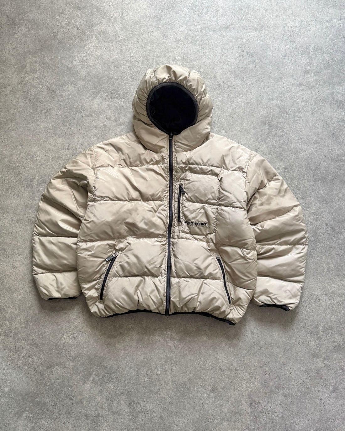 polo sport ralph lauren 1990s technical balaclava puffer jacket (l)