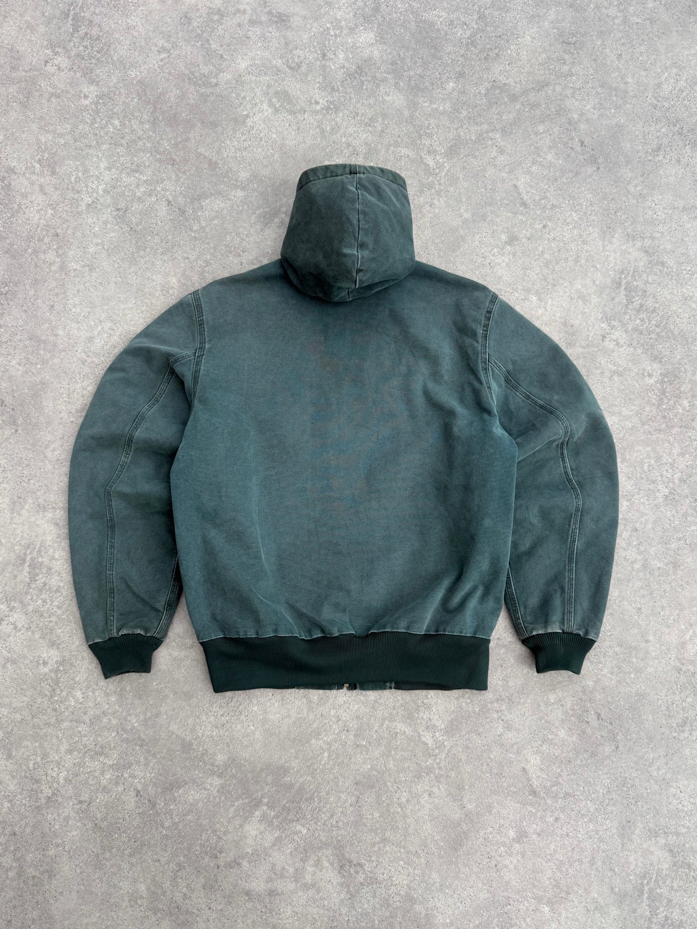 carhartt 1999 j06htg quilted lined hooded active jacket (l)