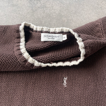 YSL RARE 2000s heavyweight knitted jumper (XXL)