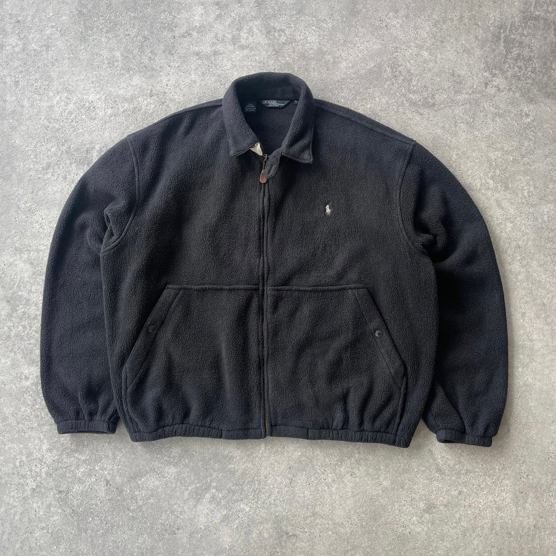 Ralph Lauren 1990s heavyweight Polartec fleece harrington jacket (L)