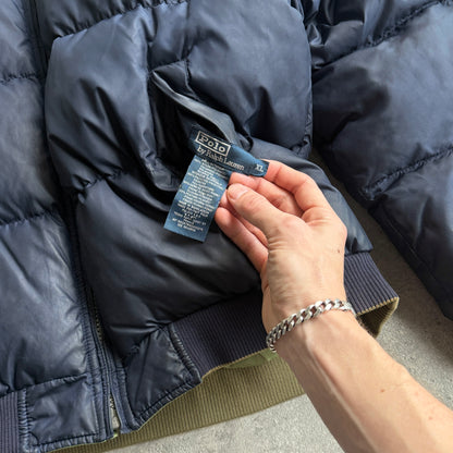 Ralph Lauren 1990s reversible down fill heavyweight puffer jacket (XL)