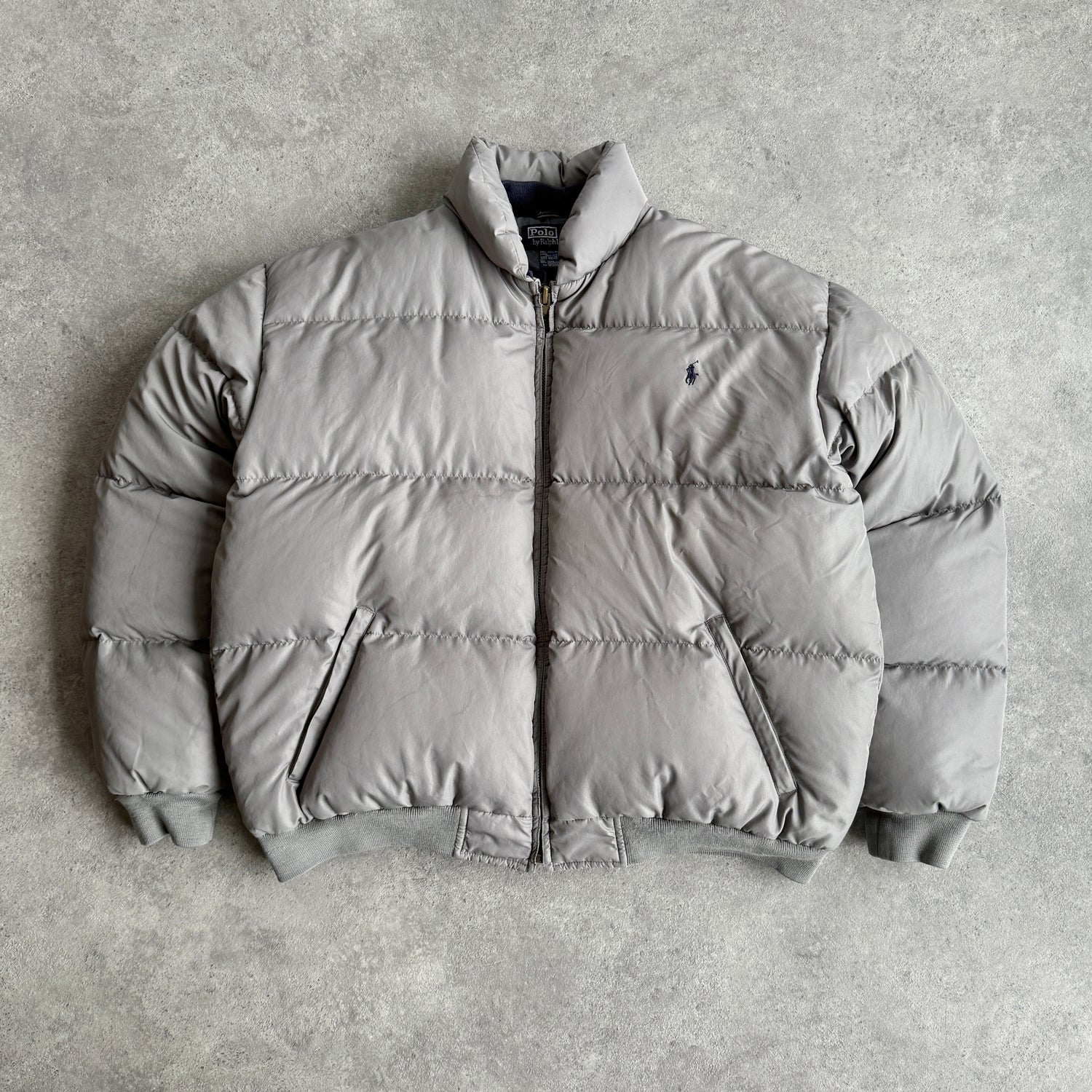 Ralph Lauren 1990s heavyweight down filled puffer bomber jacket (M)