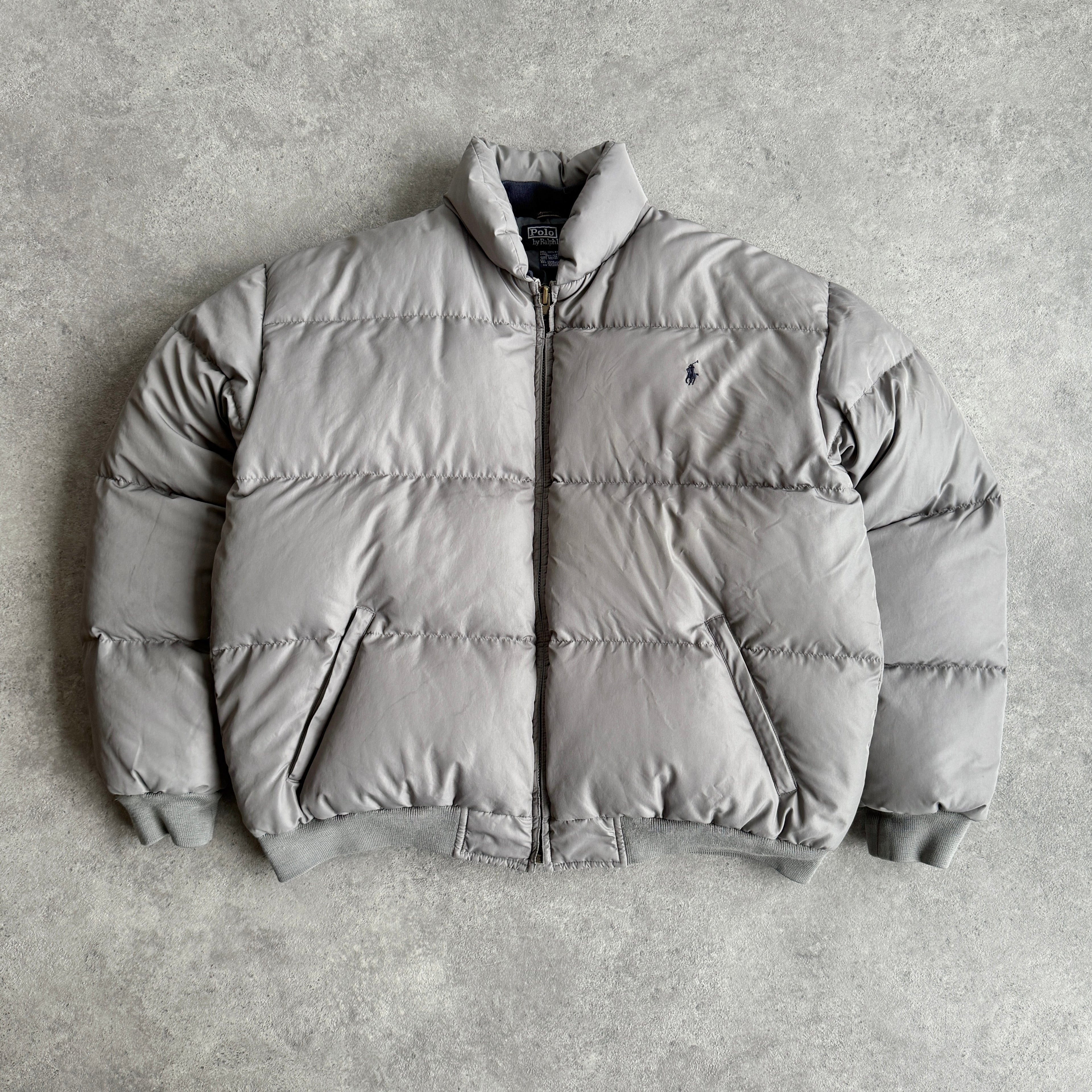 Ralph Lauren 1990s heavyweight down filled puffer bomber jacket (M)