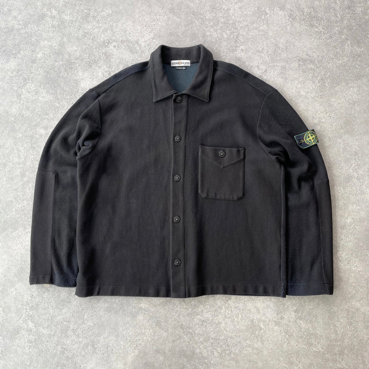Stone Island RARE A/W 2000 buttom up wool overshirt (XL)