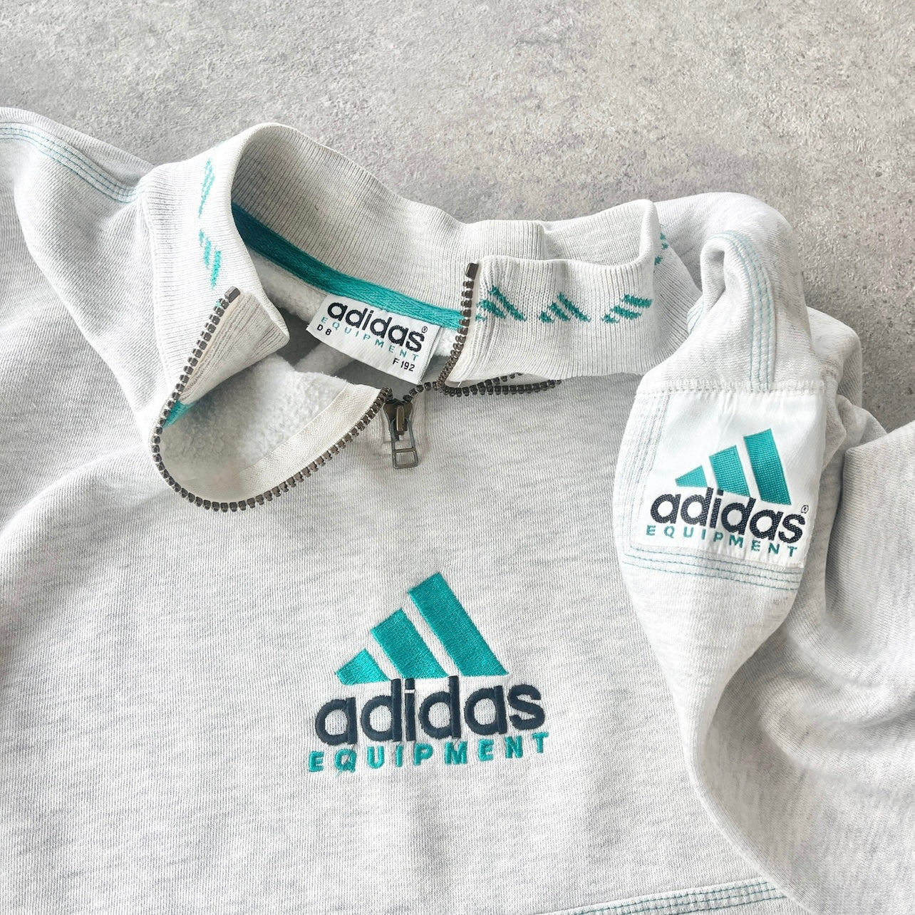 Adidas Equipment RARE 1990s heavyweight embroidered sweatshirt (L)