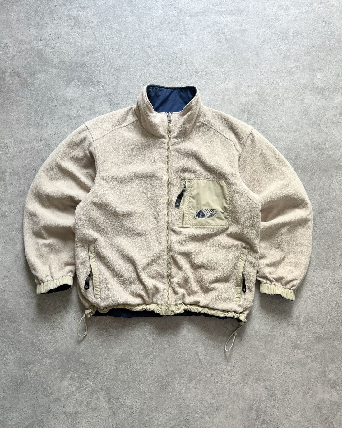 nike acg 2000s reversible heavyweight storm clad fleece jacket (l)