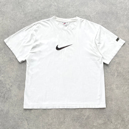 Nike RARE 1990s heavyweight embroidered t-shirt (L)