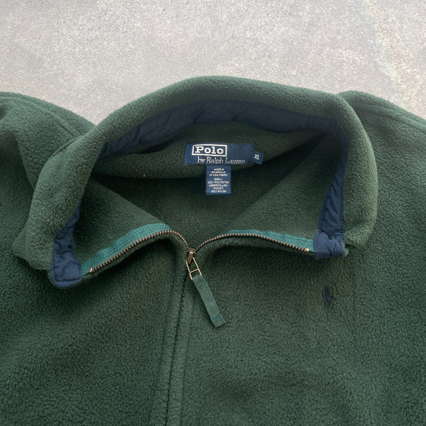 Ralph Lauren 1990s Polartec heavyweight fleece harrington jacket (XL)