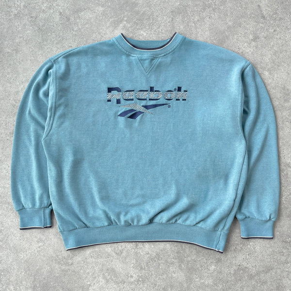 Reebok 1990s heavyweight embroidered sweatshirt (M)