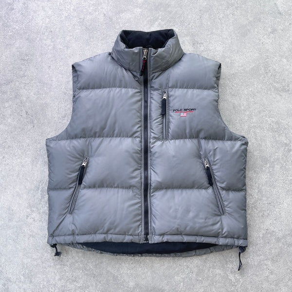 Polo Sport Ralph Lauren 1990s heavyweight down fill puffer gilet (XL)