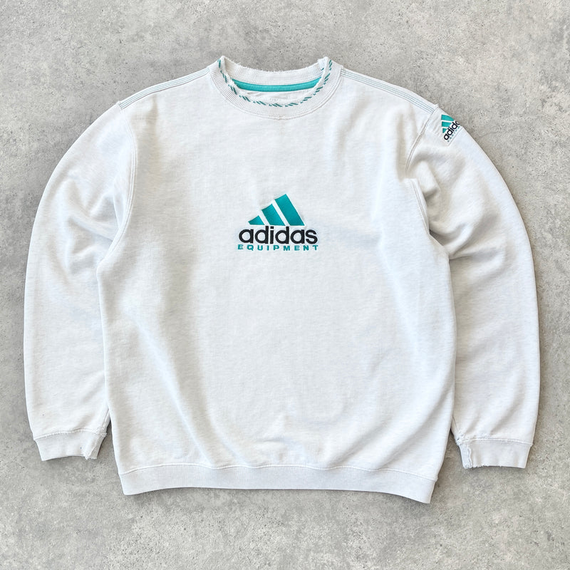 Adidas Equipment 1990s heavyweight embroidered sweatshirt (S)