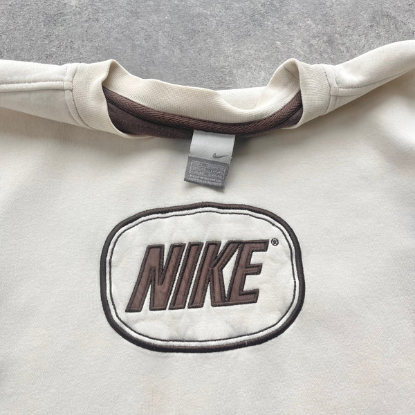 Nike RARE 2000s heavyweight embroidered sweatshirt (M)