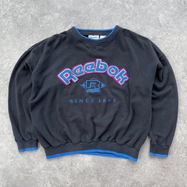 Reebok 1990s heavyweight embroidered sweatshirt (L)