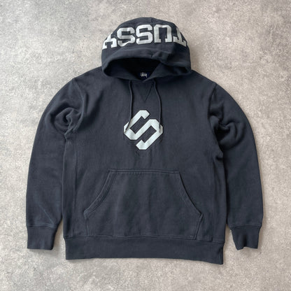 Stussy RARE 1990s heavyweight spellout hoodie (L)